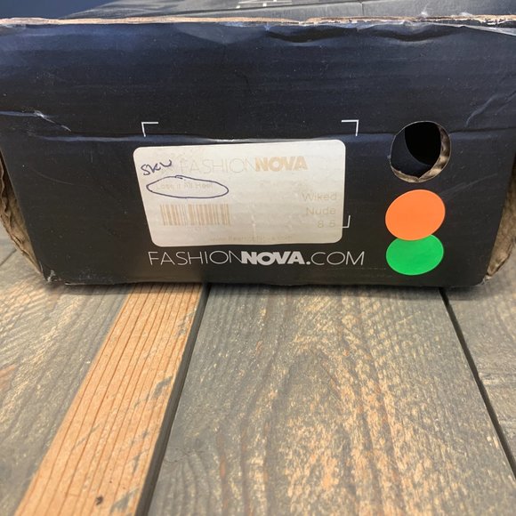 ~Used W/ Damaged Box! Womens Fashion Nova Lose it All Wicked Heel Beige Size 8.5 - Picture 6 of 6